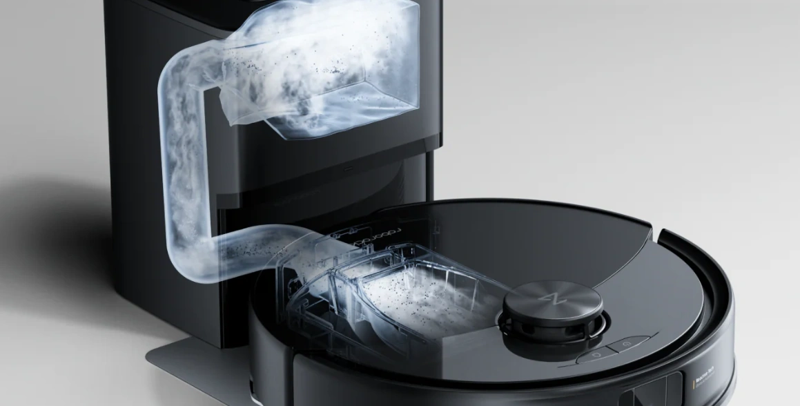 Dokovacia stanica RoboDock vysávača Roborock Q7 BF+ vás oslobodí od častej údržby.