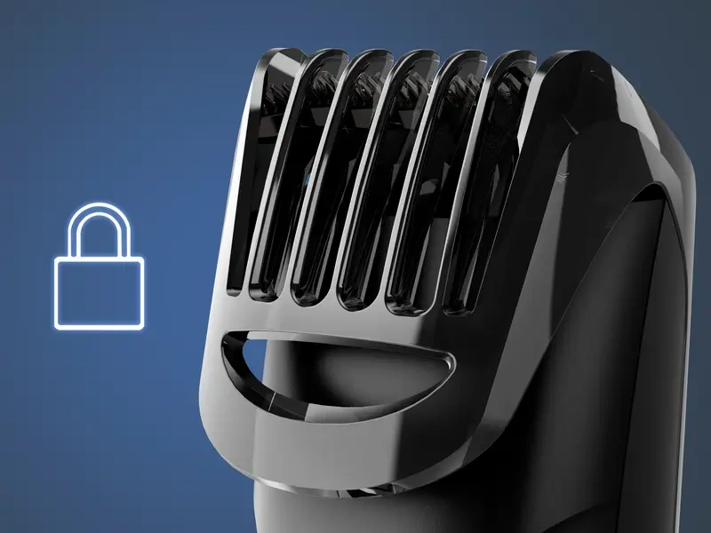 Zastrih&aacute;vač Rowenta Stylis TN2804E0 s uzamykac&iacute;m syst&eacute;mom pre strihanie bez ch&yacute;b.