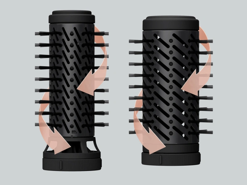 Rowenta Brush Activ UB9520F0 s dvoma rotačnými kefami pre nadýchané vlasy.