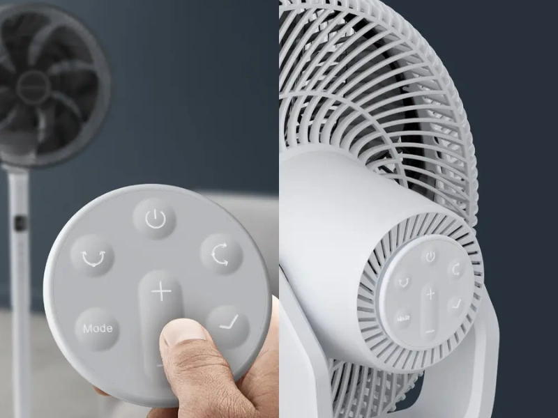 Ventilátor Rowenta QV5040F0 je možné pohodlne ovládať s diaľkovým ovládačom.