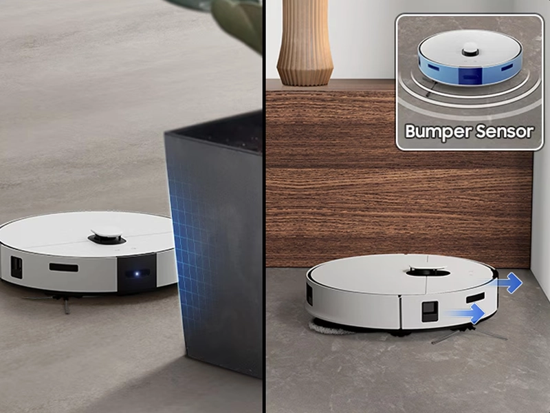 Samsung Bespoke Jet Bot Combo+ detekcia prekážok.