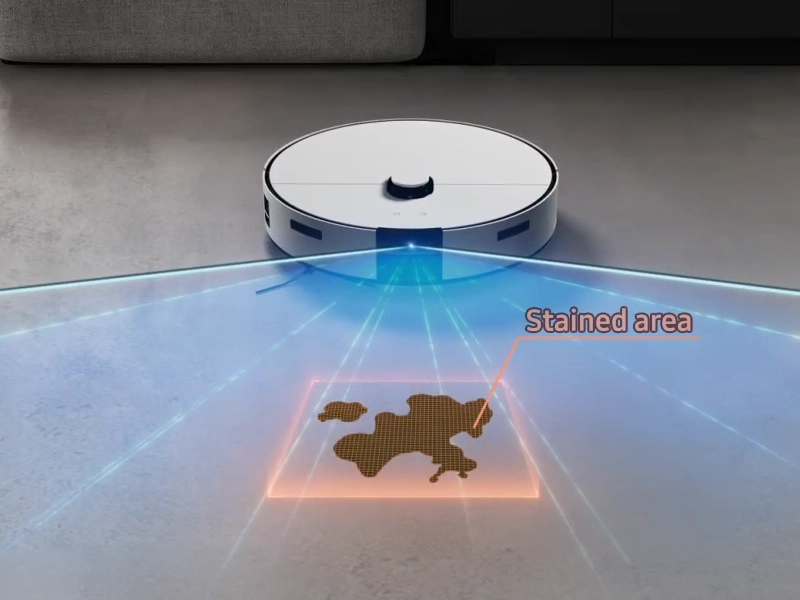 Samsung Bespoke Jet Bot Combo AI+ hĺbkové čistenie škvŕn.