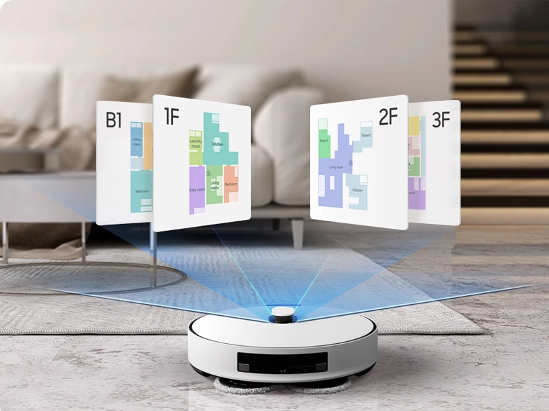 Samsung Bespoke Jet Bot Combo+ mapy.