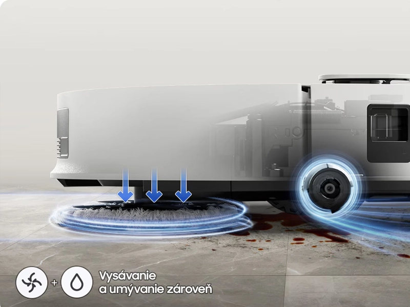 Samsung Bespoke Jet Bot Combo+ kombinovanie programov.