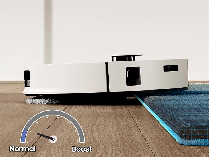 Samsung Bespoke Jet Bot Combo+ chráni koberce.