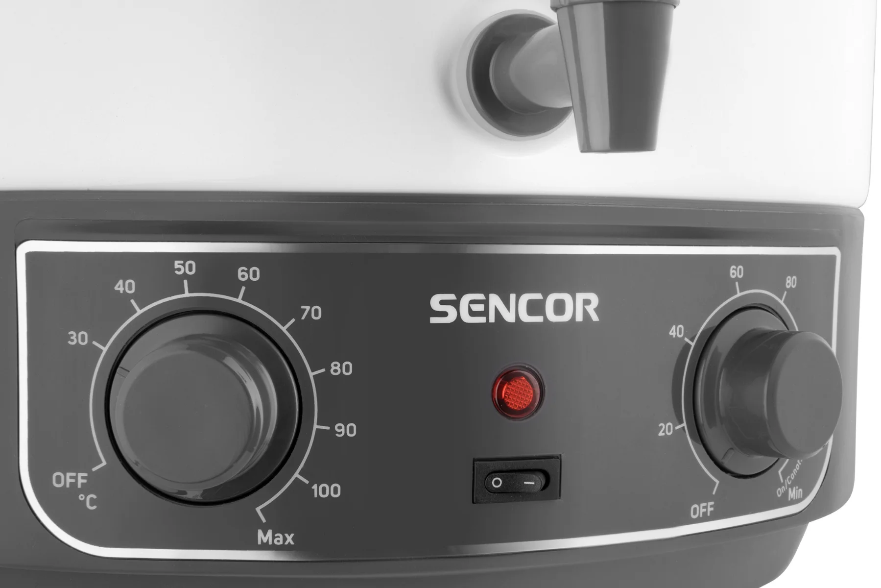 Hrniec na zaváranie Sencor SPP 2100WH ovladanie funkcie