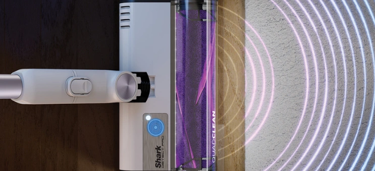 Vys&aacute;vač Shark IW3612EU vďaka technol&oacute;gii FloorDetect spoľahlivo identifikuje čisten&yacute; povrch a okamžite prisp&ocirc;sob&iacute; r&yacute;chlosť valca aj sac&iacute; v&yacute;kon, vďaka čomu je zaisten&aacute; stopercentn&aacute; čistota.