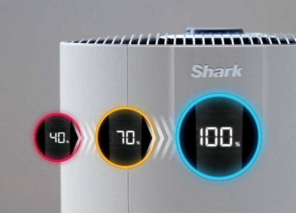 Vďaka jednoduchému dotykovému ovládaniu si navyše celú čističku Shark HP300EU nastavíte len na pár klikov.