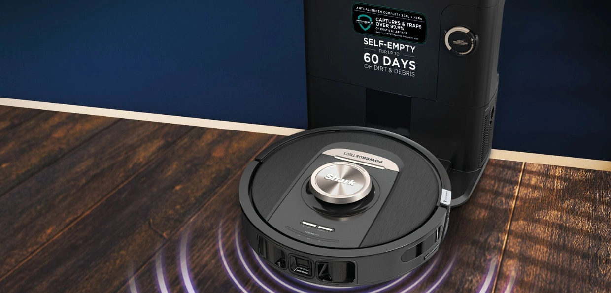 Robotický vysávač Shark RV2820VEEU PowerDetect NeverTouch Pro je vašou tajnou zbraňou na neporiadok.