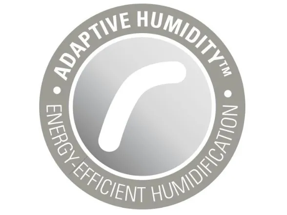 Vďaka technológii Adaptive Humidity™ zvlhčovač Eva Little automaticky reguluje svoj výkon na základe aktuálnej a nastavenej vlhkosti.