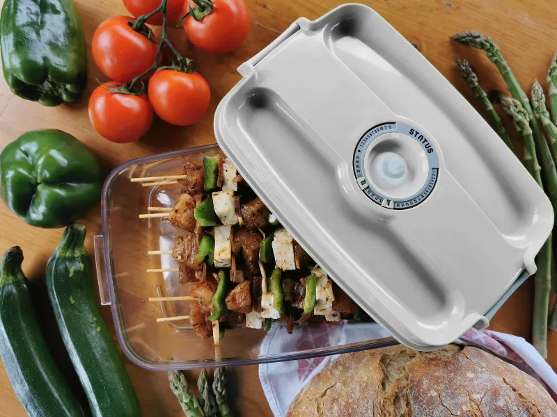 Vákuové dózy STATUS Tritan 157553 sú vyrobené z vysokvalitného polykarbonátu, ktorý im prepožičiava odolnosť a dlhú životnosť.