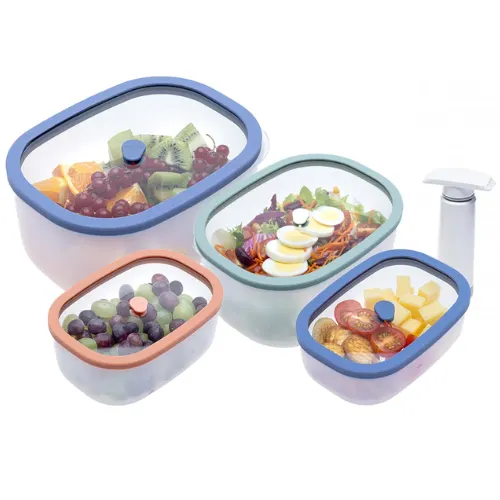 STATUS Fresko 5-dielny set vákuových dóz 177113 predĺži životnosť potravín až 4x, vďaka čomu zabráni zbytočnému plytvaniu peniazmi a potravinami