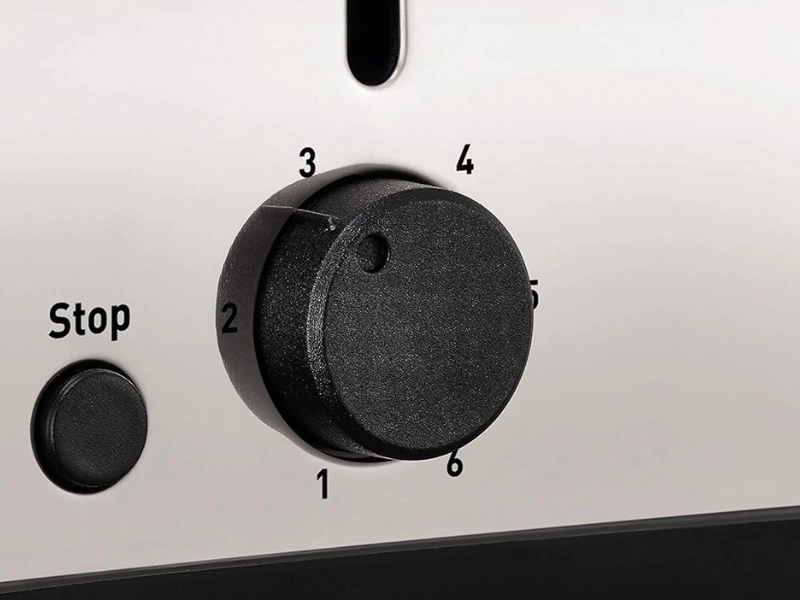 Hriankovač Tefal Ultra mini TT330D30 disponuje až 6 stupňami prepečenia.
