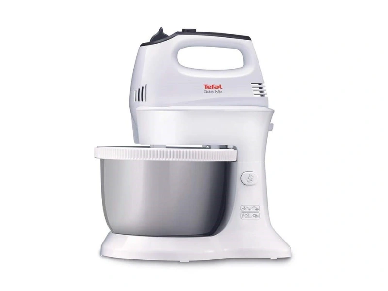Misa sa v mixéri Tefal Quickmix HT312138 otáča automaticky.