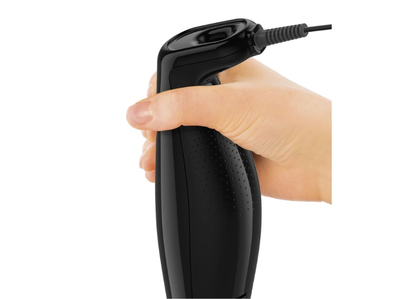 Pohodln&yacute; &uacute;chop mix&eacute;ra Tefal Turbomix HB121838 umožňuje &scaron;trukt&uacute;rovan&yacute; povrch rukov&auml;te.