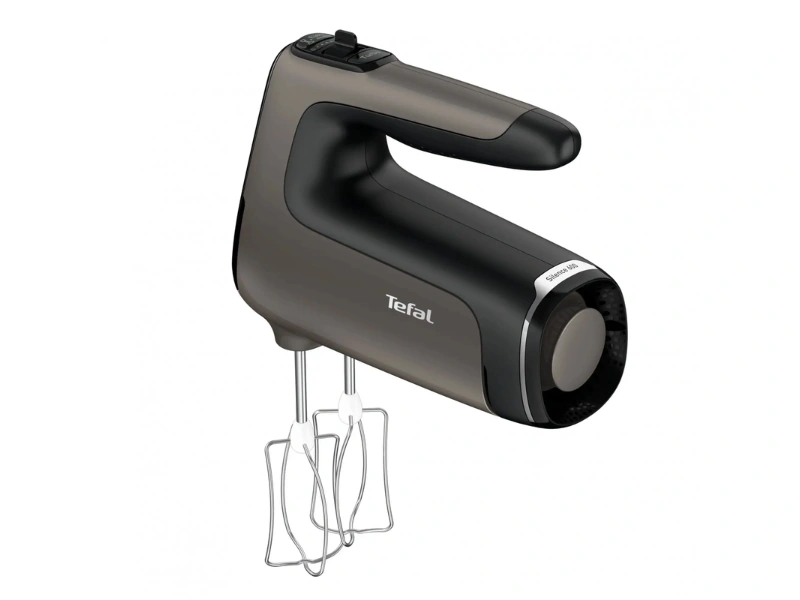 Vďaka ergonomickej rukov&auml;ti sa mix&eacute;r Tefal HT654E38 pohodlne drž&iacute;.