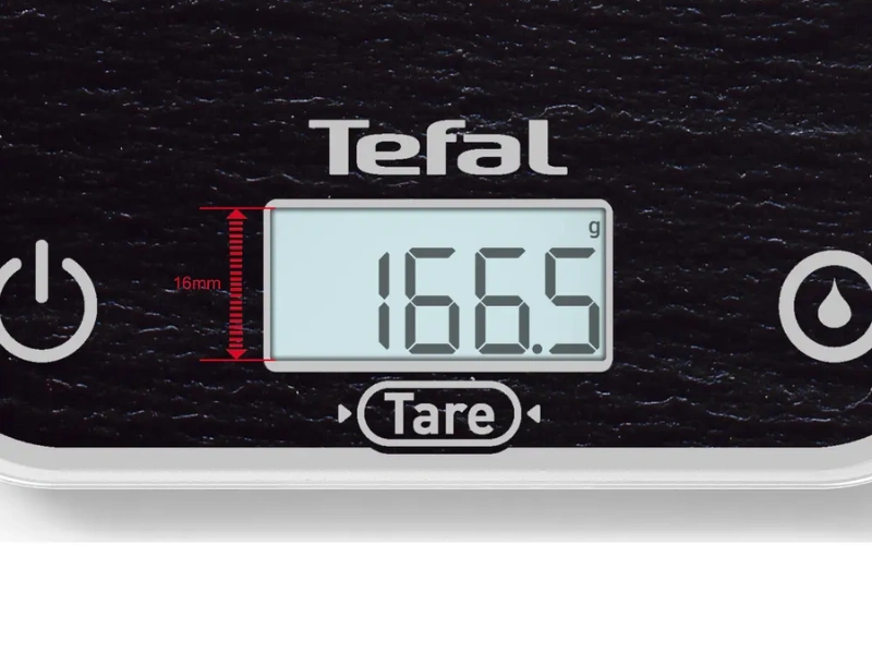 Váha Tefal Optiss BC50D2V0 má prehľadný LCD displej s veľkými číslicami.