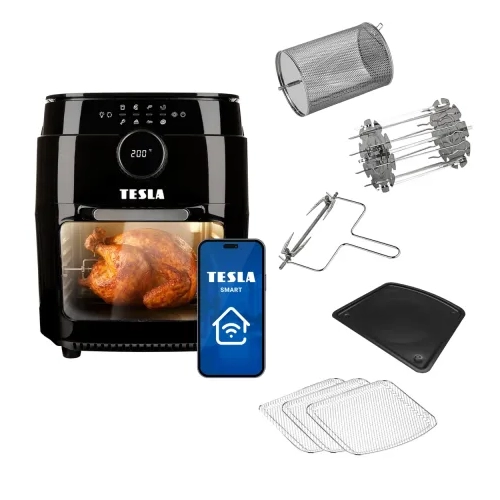 Teplovzdu&scaron;n&aacute; frit&eacute;za Tesla AirCook & Grill QG800 WiFi