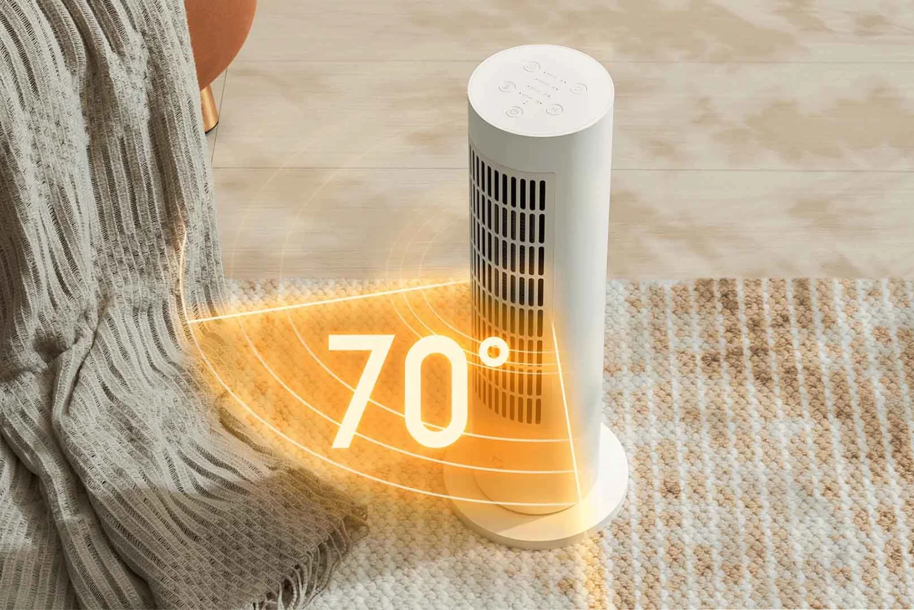 Keramický Smart ohrievač Xiaomi Smart Fan Heater Lite EU privod vzduchu