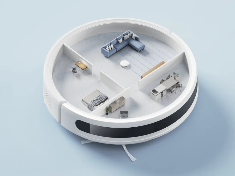 Žiadne bezcieľne krúženie po obývačke či chaotické pobehovanie z izby do izby, vysávač Xiaomi E10 presne vie čo váš domov potrebuje.