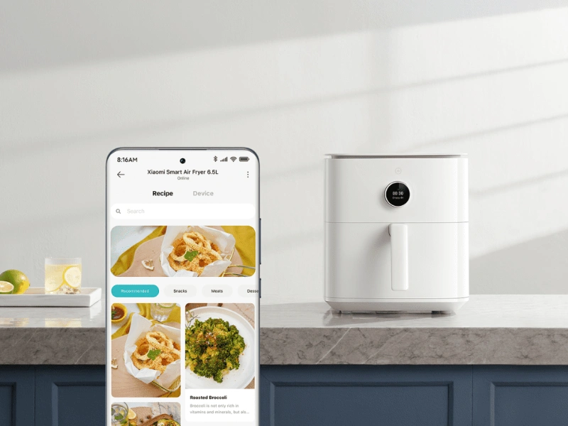 Fritézu Xiaomi Smart je možné ovládať hlasom a k dispozícii je aj aplikácia Xiaomi Home.