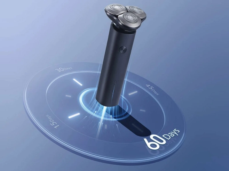 Elektrický holiaci strojček Xiaomi S101 vydrží na jedno nabitie až 60 dní.