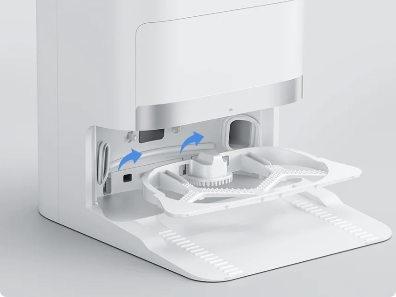 All-in-one stanica vysávača Xiaomi Robot Vacuum X20+ disponuje odnímateľnou podložkou na čistenie mopu, vďaka čomu uľahčí údržbu, čistenie a zabráni hromadeniu škvŕn a rastu baktérií.