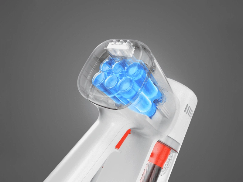 S kapacitou 2 200 mAh zvládne vysávač Xiaomi G20 Lite až 45 minút prevádzky.