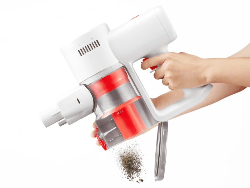 Zásobník vysávača Xiaomi G20 Lite vyprázdnite stlačením jedného tlačidla.