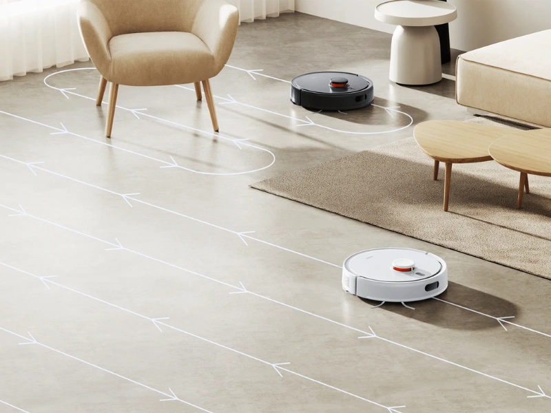 Vysávač Xiaomi S20 sa pri mopovaní pohybuje v tvare písmena Y, čím napodobňuje ručné vytieranie.