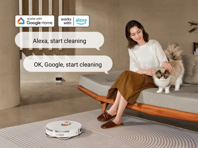 Stač&iacute; vysloviť pr&iacute;kaz cez Amazon Alexa alebo Google Asistenta a vys&aacute;vač Xiaomi S20+ sa pust&iacute; do upratovania &ndash; bez reptania a s maxim&aacute;lnym nasaden&iacute;m.