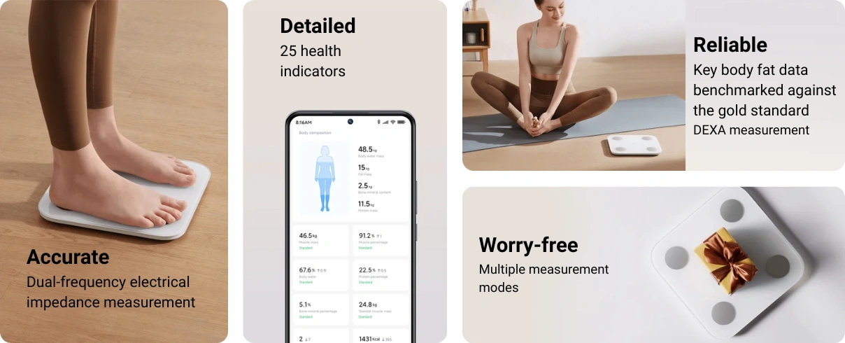 kľ&uacute;čov&eacute; funkcie Xiaomi Body Composition Scale S400
