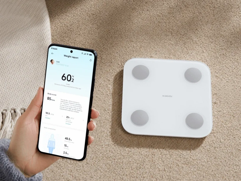 V&aacute;ha Xiaomi Body Composition Scale S400 si automaticky uklad&aacute; nameran&eacute; d&aacute;ta a sama ich synchronizuje s va&scaron;ou aplik&aacute;ciou, keď je pr&aacute;ve v dosahu.