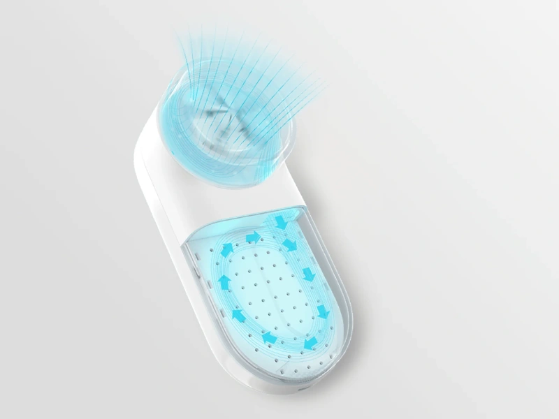 Inovatívny sací systém odžmolkovača Xiaomi Lint Remover bleskovo vysaje všetky nečistoty.