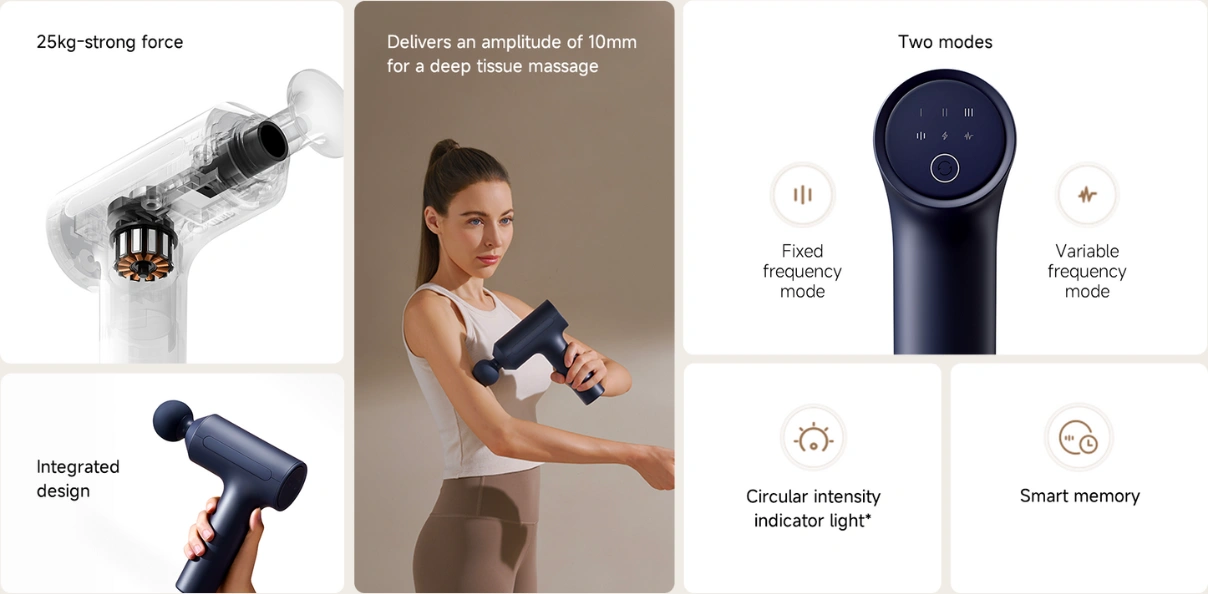 Kľúčové vlastnosti masážnej pištole Xiaomi Massage Gun 2