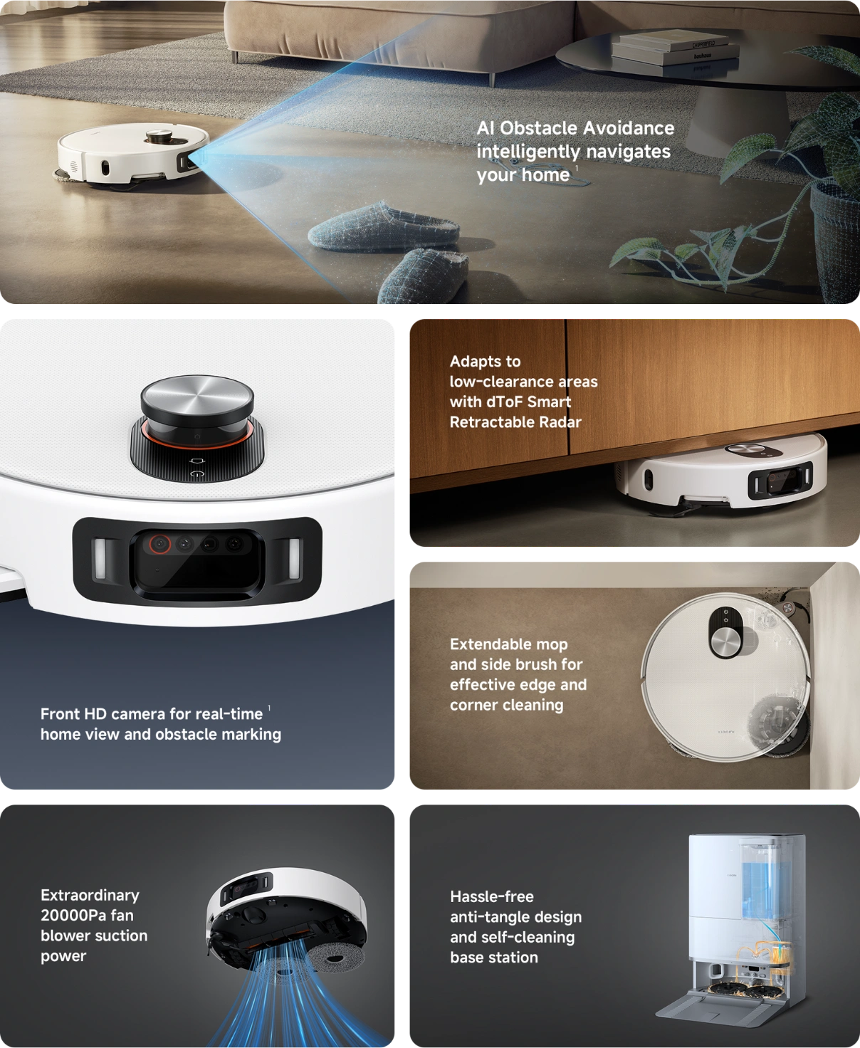 Kľúčové vlastnosti vysávača Xiaomi Robot Vacuum 5 Pro.
