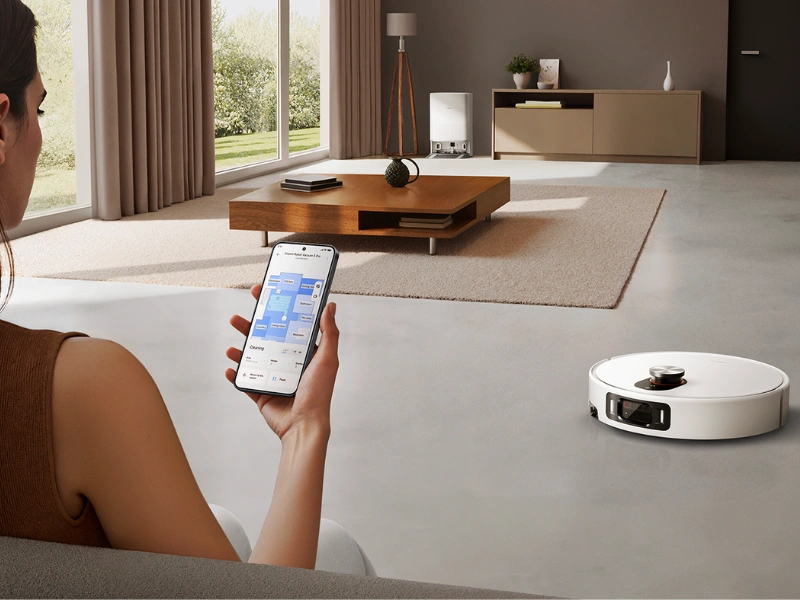 Aplikácia Xiaomi Home vám umožní pohodlné ovládanie Xiaomi Robot Vacuum 5 Pro.