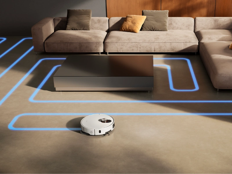 Xiaomi Robot Vacuum 5 Pro zmapuje domácnosť pre efektívne čistenie.