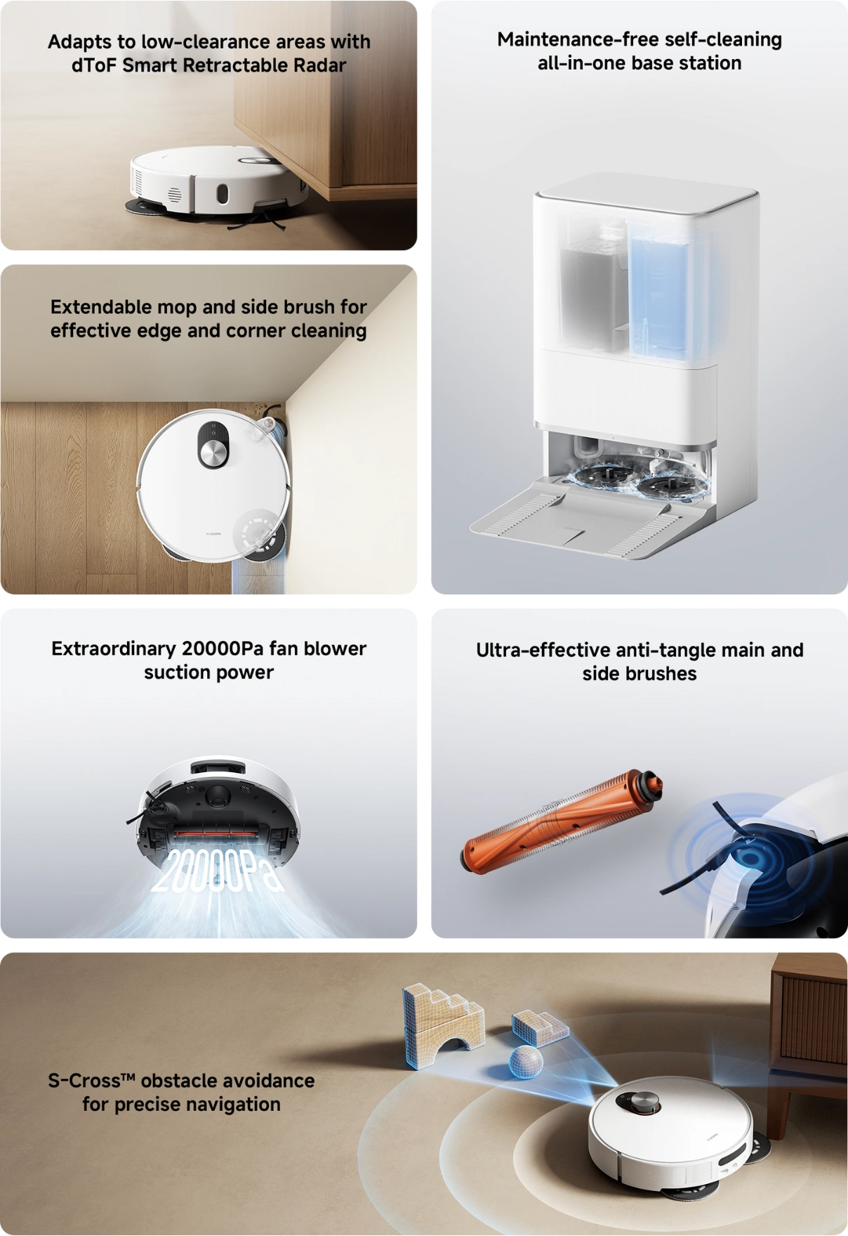 Kľúčové vlastnosti vysávača Xiaomi Robot Vacuum 5.