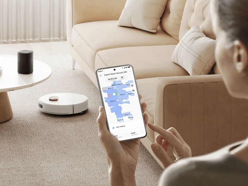 Aplikácia Xiaomi Home vám umožní pohodlné ovládanie vysávača Xiaomi Robot Vacuum S40.