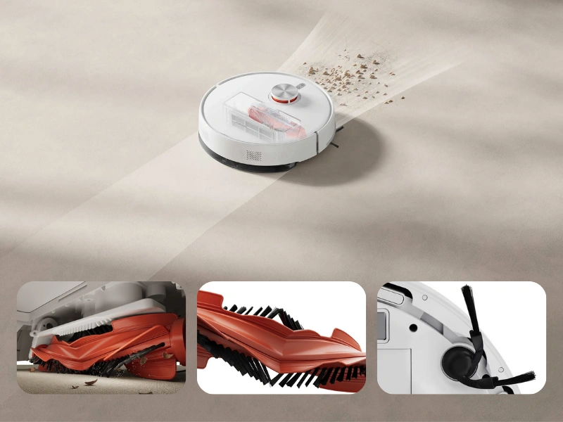 system proti zamotaniu vlasov uľahčuje údržbu vysávača Xiaomi Robot Vacuum S40.