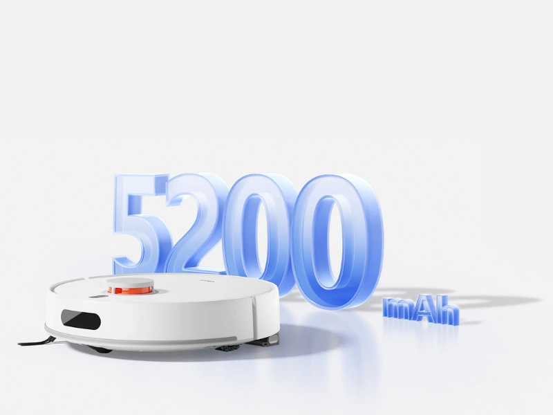 Vysávač Xiaomi Robot Vacuum H40 dokáže na jedno nabitie vysávať až 180 minút.