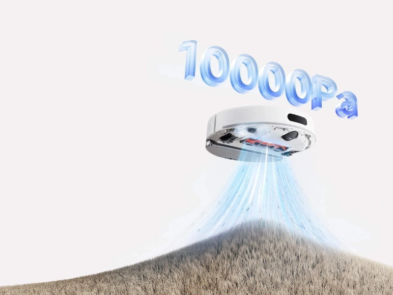 Vysávač Xiaomi Robot Vacuum H40 disponuje sacím výkonom až 10 000 Pa.