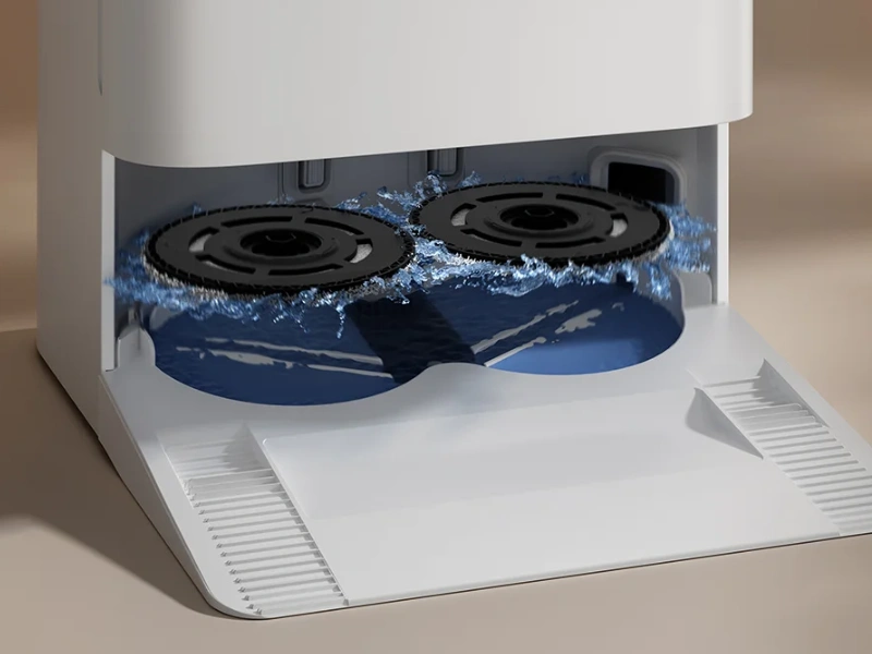 Robotick&yacute; vys&aacute;vač Xiaomi Robot Vacuum H50 disponuje podložkou na čistenie.