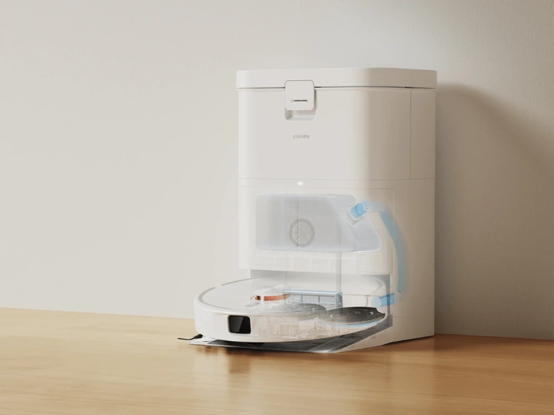 Robotick&yacute; vys&aacute;vač Xiaomi Robot Vacuum H50 disponuje automatick&yacute;m ods&aacute;van&iacute;m prachu.
