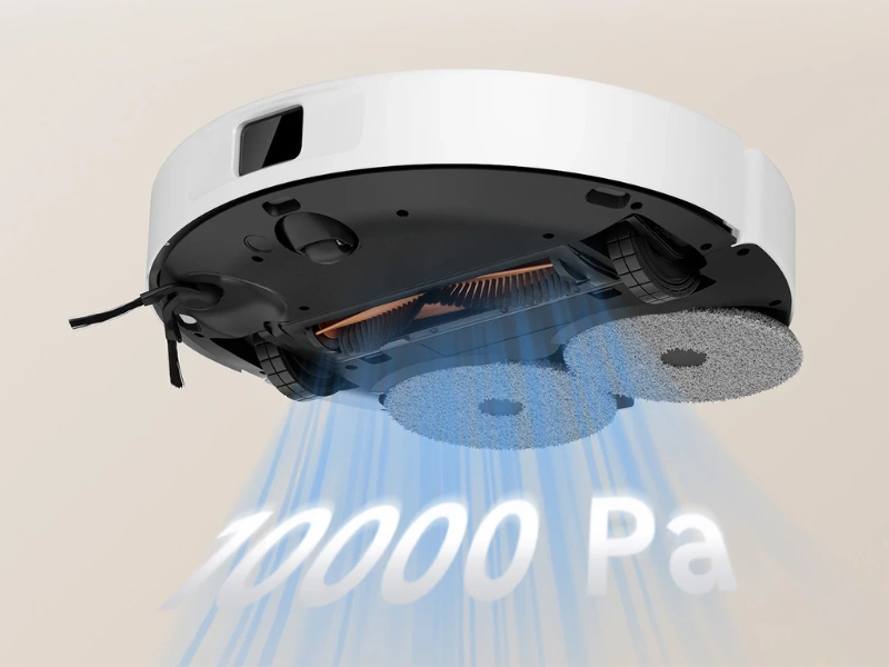 So sac&iacute;m v&yacute;konom 10 000 Pa sa Xiaomi H50 sebavedome pohybuje po dom&aacute;cnosti a nekompromisne vysaje viac ako 99 % nečist&ocirc;t, ktor&eacute; mu stoja v ceste.