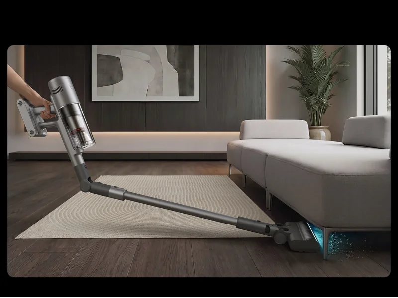 S ohybnou trubicou sa s vysávačom Xiaomi Mijia Vacuum Cleaner 4 Pro ľahko dostanete aj pod nábytok.