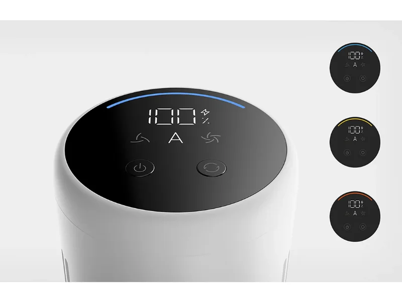 Prehľadný LED displej vysávača Xiaomi Mijia Vacuum Cleaner 4 vám dá kontrolu nad celým procesom vysávania.