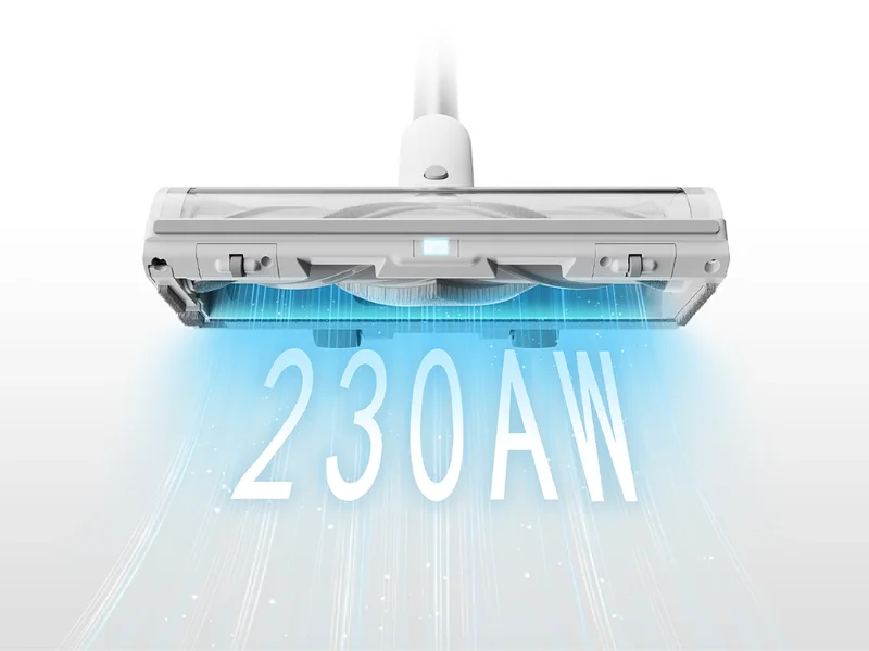 Tyčový vysávač Xiaomi Mijia Vacuum Cleaner 4 má vysokootáčkový motor s tlakom 25 000 Pa.