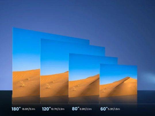 Projektor Dangbei Freedo dokáže premietať maximálnu uhloprieško až 180 palcov